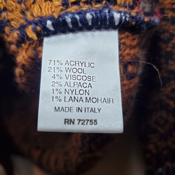 A. Ida Wool Blend Cardigan Sweater One Button Closure Sz M - Picture 10 of 10